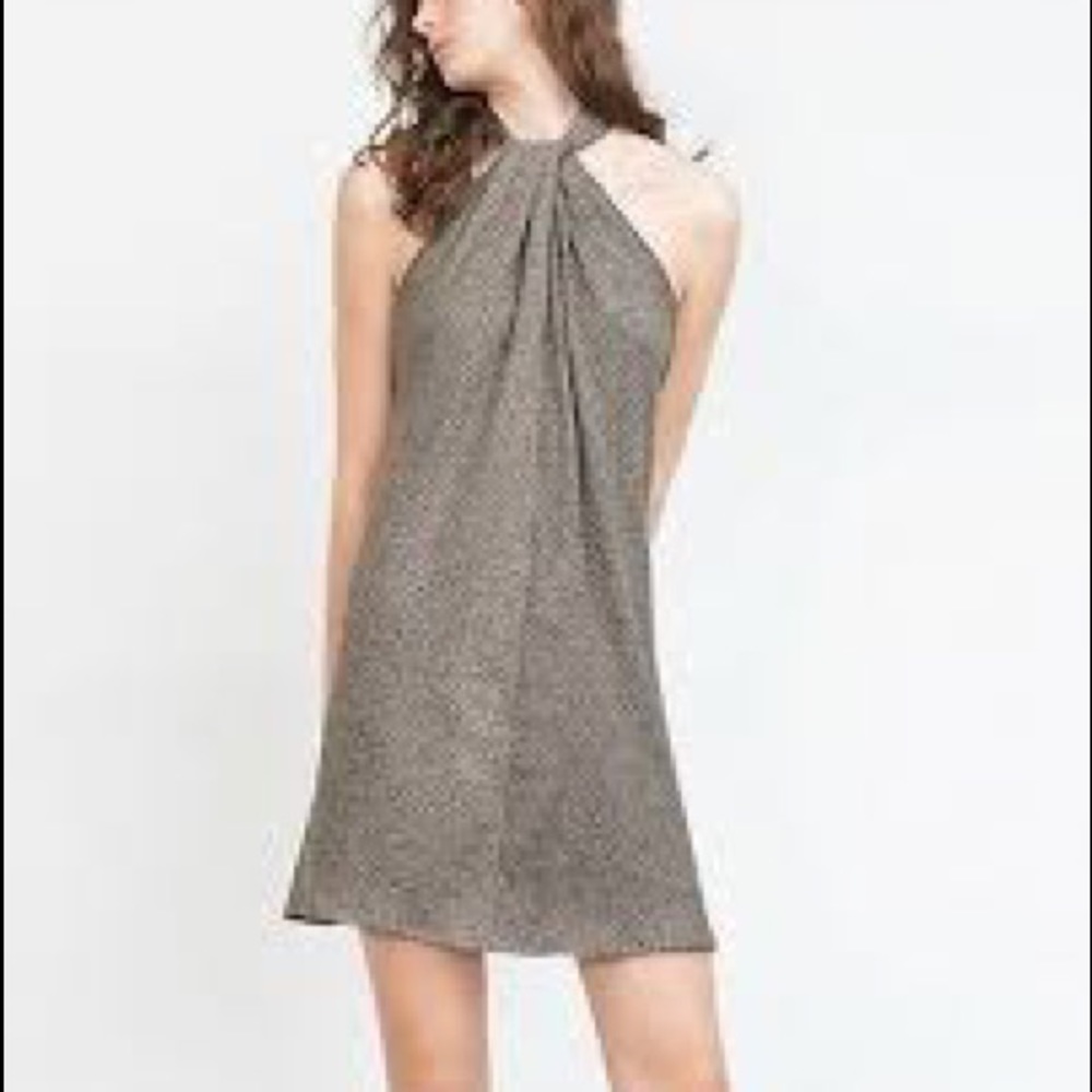 Zara Knit Halter Neck Dress